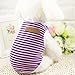 Howstar Pet Shirt, Dog Cat Clothes Puppy Classic Vest Striped T-Shirt Pet Summer Apparel (Purple, M)