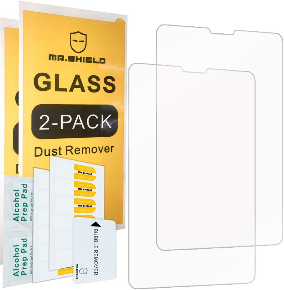 [2-PACK]-Mr.Shield For iPad Pro 11 Inch 2020 [Fit For Face ID Version] [Tempered Glass] Screen Protector [0.3mm Ultra Thin 9H Hardness 2.5D Round Edge] with Lifetime Replacement