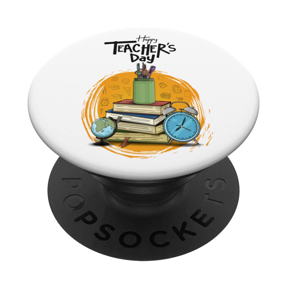 Happy Teacher Day - Best Teacher Ever PopSockets Swappable PopGrip