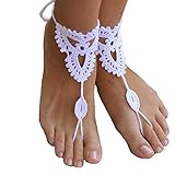 Crochet Barefoot,Beach Pool,Nude,Foot jewelry,Yoga Chain,Anklet, Wedding, Beach Wedding, Summer shoes