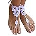Crochet Barefoot,Beach Pool,Nude,Foot jewelry,Yoga Chain,Anklet, Wedding, Beach Wedding, Summer shoes
