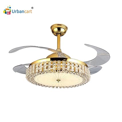 Buy Urbancart Epicasa Crystal Ceiling Fan With Led Lights Glass