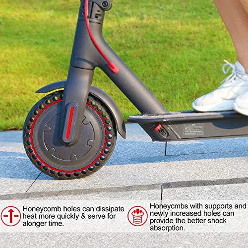 BANGTING 2PCS 8.5 Inch Solid Wheels for Electric Scooter, 8 1/2 x2 Replacement Tires, 50/75-6.1 Replacement Wheel for Xiaomi Pro 2 / M365 / M365 Pro / 1S / 3/3 Lite/Essential