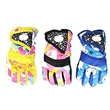 Triwonder Kids Child Outdoor Winter Snowboard Skiing Gloves, Waterproof Windproof Thermal Warm for 5-14 Years Old