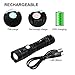 Akale Rechargeable LED Flashlight, Pocket-Sized LED Torch, Super Bright 400 Lumens CREE LED, Zoomable, IP65 Water Resistant, 5 Modes, Indoors and Outdoors (Camping, Hiking, and Cycling Use)