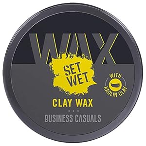 Set Wet Hair Wax For Men – Hair Clay Wax 60g| Strong Hold, Ultra Matte Finish, With Bentonite Clay, Restylable Anytime…