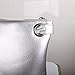 Aladin Oversized Clutch Bag Purse, Womens Large leather Evening Wristlet Handbag (Silver)