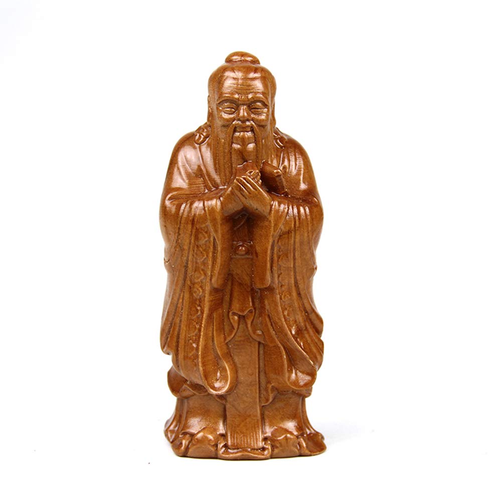 SDBRKYH Decorative Figure Statue, Confucius Garden Sculpture Chinese Philosopher Confucius On Engraved Teacher's Day Gift Teacher's Gift,H23cm