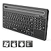 Zoweetek Rechargeable Wireless Bluetooth Keyboard with Touchpad and Numeric Keypad for Windows, Mac OS, Android, iOS, Tablet and Smart Phone