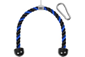 Yes4All Deluxe Tricep Rope Cable Attachment, 27 & 36 inch with 4 Colors, Exercise Machine Attachments Pulley System Gym Pull 