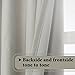 H.VERSAILTEX Linen Blackout Curtain 84 Inches Long for Bedroom/Living Room Thermal Insulated Grommet Linen Look Curtain Drapes Primitive Textured Burlap Effect Window Drapes 1 Panel - Heather Ivory