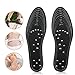 STRATOMAX Memory Foam Magnetic Massage Insoles, Acupressure Foot Therapy Pain Relief Unisex Shoe Insoles Washable and Cutable 1 Pair