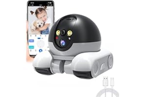 Pet Camera Home Security Camera,1080P Indoor Movable Cameras,2 Way Talk,Motion Detection,Night Vision,Wireless House Movable 