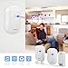 Wireless Doorbell, AVANTEK Waterproof Chime Kit, Operating at 300 Meters, 2 Plug-in Receivers, 36 Melodies to Choose From, 4 Volume Levels, Black (DB-12W1)