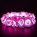 20 LED Battery Operated Rose Flower String Light Wedding Garden Chrismas Decor (Pink)