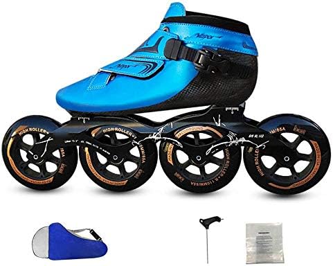 PIAOL Thermoplastic Four-wheeled Roller Skates Roller Skates Speed Wheel Professional Children Carbon Fiber Thermoforming Children,A-39