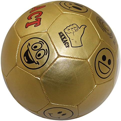 Soccer Ball - Golden Smiley (Gold, 3)