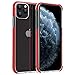 PULEN for iPhone 11 Pro Max 6.5 Case,Crystal Clear Thin Soft TPU & Flexible HD Clear Anti-Yellow Anti-Scratch Shockproof Bumper Back Case Cover for iPhone 11 Pro Max 2019 (Red)