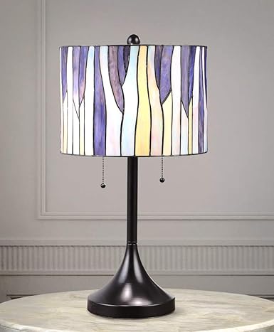 purple tiffany table lamp