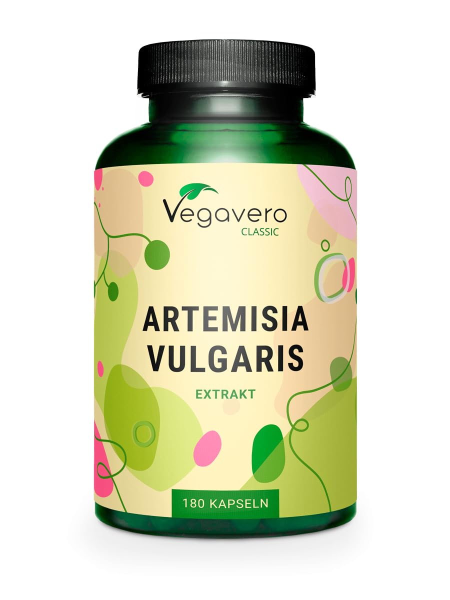 Vegavero Mugwort Extract | 600 mg Artemisia Vulgaris | 6 Month Supply – 180 Capsules | NO Additives | Vegan