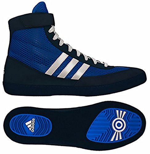 Adidas Combat Speed 4 Wrestling Shoe - White/Navy