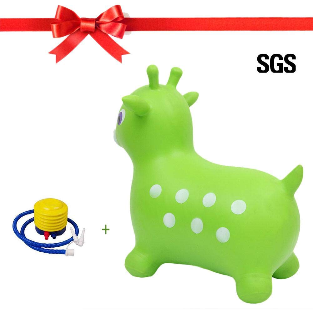 Kinder Hupfpferd Pvc Grun Explosionssicher Kinderspielzeug Fur Kinder Aufblasbare Stretchhalterung Kinder Balanceubungen Engagiertes Springendes Vault Reitspielzeug