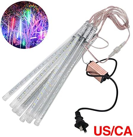 TSLEEN Meteor Shower Rain Light 50cm 240 LEDs Tube Lamps, Blue Color String for Shopping Mall Wedding Tree Xmas Party