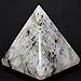 Rainbow Moonstone Pyramid with Black Tourmaline | High Quality Natural | Energy Generator | Reiki healing Stone | Approx. 1.5