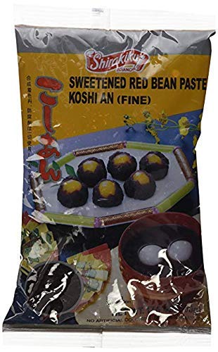 Sweet Rice Flour and Koshi An (Fine Sweetened Red Bean Paste) DIY Mochi (2 Item Bundle) 1 box of Mochiko Sweet Rice Flour 1 lb & 1 bag of Shirakiku Bean Paste 1.1 lbs