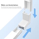 shinfly 4.8m Cable Trunking White 15x10mm Self Adhesive 12 Ducts Kit view 3