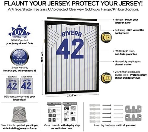 pinning a jersey in a shadow box