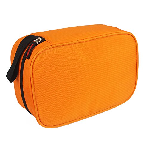 Travelling Toiletry Bag, Dopobo Portable Hanging Water-Resistant Wash Bag for Travelling, Business Trip, Camping(orange)