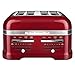KitchenAid RKMT4203CA 4-Slice Pro Line Toaster, Candy Apple Red