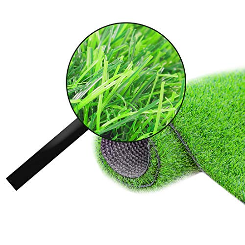 Fortune-star 39.3in X 31.5in Artificial Grass Dog Grass Mat and Grass Doormat Indoor Outdoor Rug Drainage Holes Fake Grass Turf for Dogs Potty Training Area Patio Lawn Decoration - Thumbnail 2