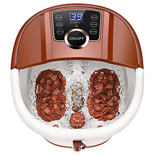 Foot Spa Bath with Heat and Massage and Bubbles, Foot Bath Massager w