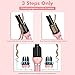 Hair Curling Iron - Professional Automatic Hair Curler Wand Instant Heat Curling Iron Hair Waver Automatic Roller 360 Rotating Roller with 3 Adjustable Temperature for Woman & Lady & Girls (Pink)