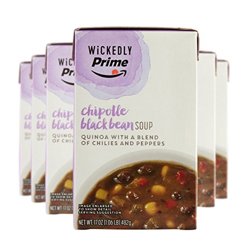 Wickedly Prime Chipotle Black Bean Soup, 17 Ounce (Pack of 6)