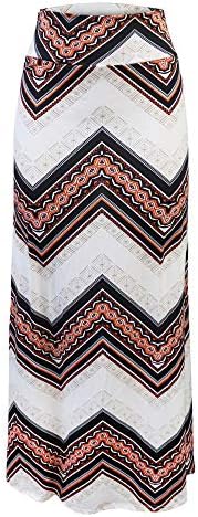 iDWZA Womens High Waisted Bodycon Boho Long Maxi Evening Party Dress Beach Skirt