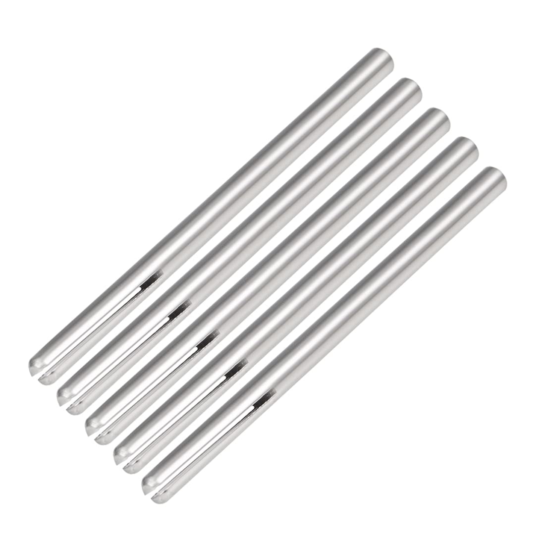 sourcing map 3mm Shank Straight Mandrel Sandpaper Holder for Abrasive Sanding Disc 5 Pcs