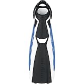 Aqualung Phazer Dive Fins | Tri-Material Open-Heel Scuba Diving Swim Fins w/Wave Rib Technology, Hydro Power Vent