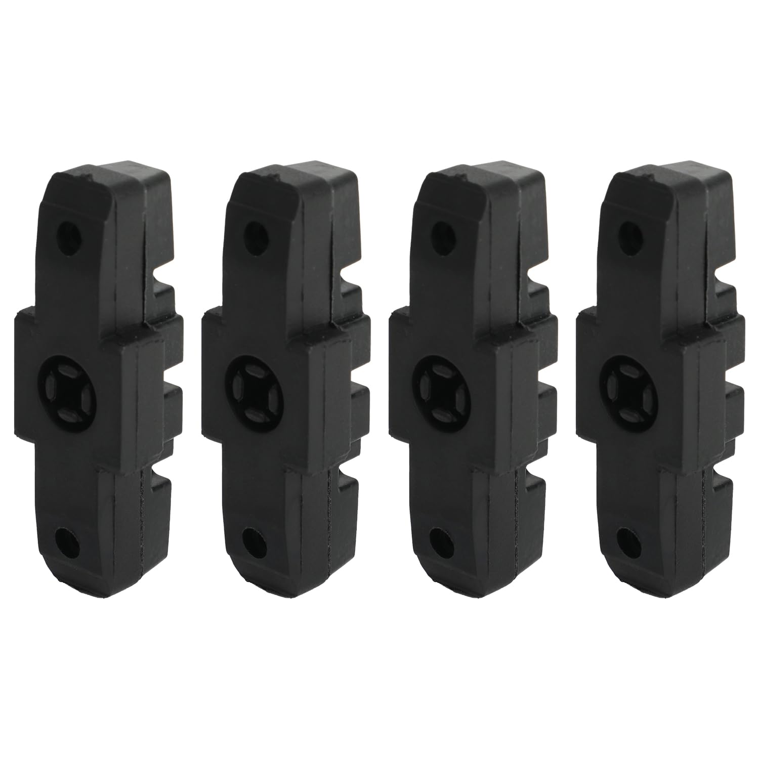 4PCS Bicycle Brake Pads, Rubber Brake Blocks, Replacement Bicycle Brake Blocks Set For Magura HS11 HS22 HS24 HS33 HS66, Black