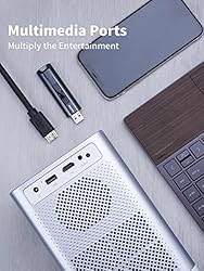 JOVAL Portable Projector 2021 Upgraded WiFi Mini
