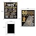 2PCS 50th Birthday Decorations or Wedding Anniversary Poster Birthday Gifts Party Decorations Supplies Women Men Souvenir Cardstock 8x10 Back-in-1970 Sign [Unframed]