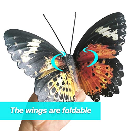 Download Eoorau Metal Butterfly Wall Art 3d Butterflies Wall Decor Sculpture Hanging For Indoor And Outdoor Decoration Pricepulse