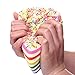 AOLIGE Squishies Slow Rising Jumbo Kawaii Cute Colored Unicorn Creamy Scent for Kids Party Toys Stress Reliever Toy (Triangle Cake)