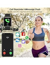 Reloj inteligente, pantalla táctil con Bluetooth, con cámara, reloj inteligente resistente al agua, compatible con Android, para hombres, mujeres y niños.