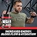 Primeval Labs Mega Pre Black, Pre-Workout Formula, Intense Energy, Increased Performance, Sustains Maximum Energy, Greater Stamina and Performance, Improved Focus, Island Candy Cocktail, 20/40 Serving