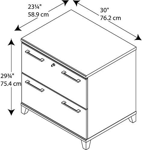 Amazon Com Bush Business Furniture Enterprise Collection 30w 2 Drawer Lateral File In Harvest Cherry Furniture Decor