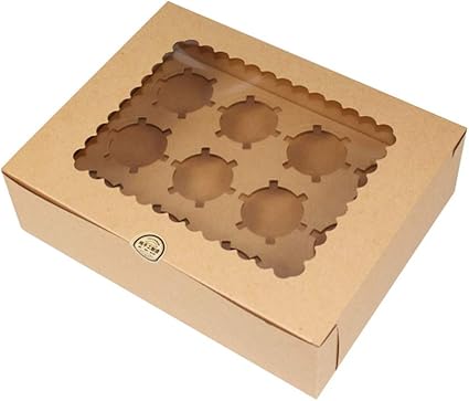 1 caja para cupcakes con 12 cavidades para magdalenas ...