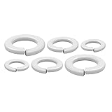 QISHENG 100 PCS White #6-32 Stainless Steel SAE
